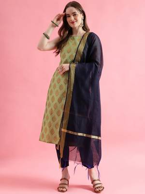 pear fancy silk blend kurta set 2