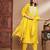 mustard fancy cotton silk kurta set