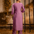 lavender fancy viscose kurta set