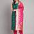 blue fancy cotton silk kurta set