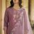 light-purple fancy pure silk blend kurta set