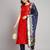 red fancy cotton silk kurta set