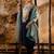 teal fancy viscose rayon kurta set