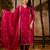 maroon fancy silk blend kurta set