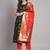 green fancy cotton silk kurta set