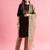 black fancy cotton kurta set