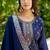 navy-blue fancy viscose rayon kurta set