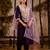 purple fancy viscose rayon kurta set
