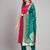 rani-pink fancy cotton silk kurta set
