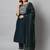 navy-blue fancy cotton silk kurta set