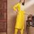 mustard fancy cotton silk kurta set
