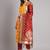 yellow fancy cotton silk kurta set