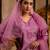 lavender fancy viscose kurta set