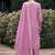 lavender fancy viscose rayon kurta set