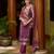purple fancy viscose kurta set