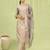 beige fancy silk blend kurta set