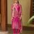 rani-pink fancy viscose kurta set
