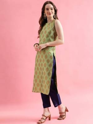 pear fancy silk blend kurta set 3