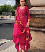 pink fancy viscose kurta set