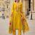yellow fancy viscose kurta set