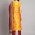 yellow fancy cotton silk kurta set