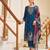 teal fancy viscose kurta set