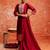 maroon fancy cotton silk kurta set
