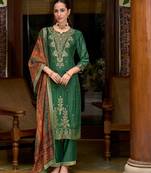 green fancy viscose kurta set