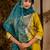 light-yellow fancy viscose rayon kurta set
