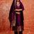 purple fancy cotton silk kurta set