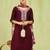 maroon fancy viscose kurta set