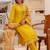 yellow fancy viscose kurta set
