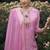 lavender fancy viscose rayon kurta set