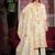 white fancy banarasi silk kurta set