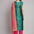 blue fancy cotton silk kurta set