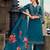 teal fancy viscose kurta set