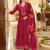 Rani pink vichitra silk designer festive wear readymade suit