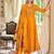 Yellow vichitra silk designer festive wear readymade suit