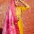 yellow fancy silk blend kurta set