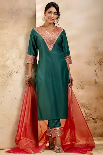 Rama viscose rayon designer festive wear readymade suit