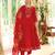 Red vichitra silk designer festive wear readymade suit