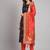 navy-blue fancy cotton silk kurta set
