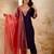 Purple viscose rayon designer festive wear readymade suit