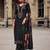 black fancy viscose kurta set