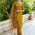 mustard fancy cotton silk kurta set