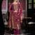 purple fancy banarasi silk kurta set