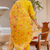 yellow fancy viscose kurta set