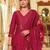 Rani pink vichitra silk designer festive wear readymade suit