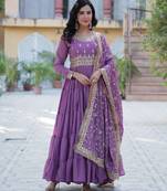 Onion star georgette designer festive wear readymade suit