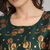 green fancy cotton silk kurta set